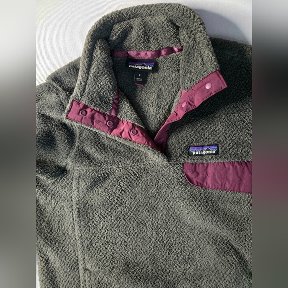 EUC PATAGONIA Women's Snap-T Fleece Pullover - Grey Size Small - Picture 5 of 6